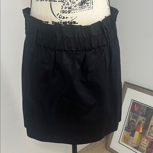 Black Ruffled Mini Skirt